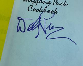 "Wolfgang Puck Cookbook" Autographed by Wolfgang Puck