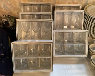 Collection of JG Durand Crystal Glassware