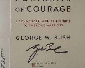 "Portraits of Courage" Autographed by George W. Bush