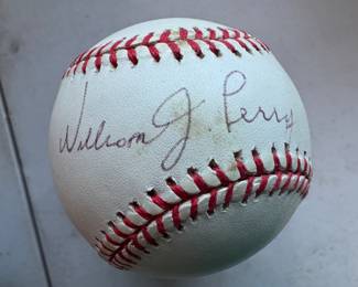 William Perry Autographed Baseball