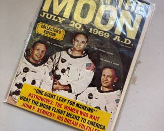 "Man on the Moon" Collector's Edition Magazine Commemorating the Apollo 11 lunar Landing on July 20, 1969 A.D.