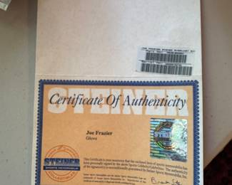 Joe Frazier Signed Boxing Glove with COA