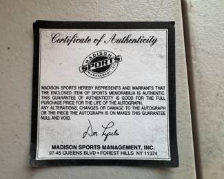 Don Drysdale Autographed Baseball (Madison Sports COA included)