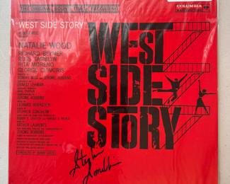 West Side Story Soundtrack Vinyl Autographed by Stephen Sondheim 