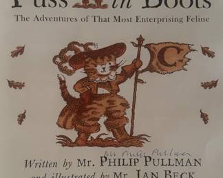 "Puss in Boots" Autographed by Philip Pullman & Ian Beck