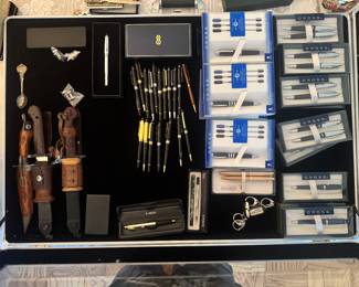 Huge Collection of Monte Blanc, Cross & Parker Pens