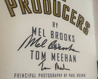 "The Producers" Autographed by Mel Brooks & Tom Meehan (2 Available)