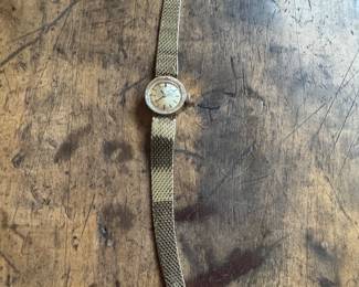 Women's Vintage Omega 14K Gold Wristwatch