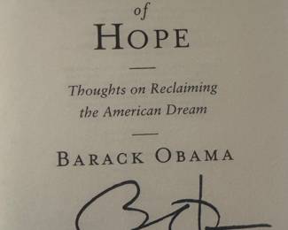 "The Audacity of Hope" Autographed by Barack Obama (2 Available)