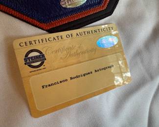 Majestic New York Mets Autographed Francisco Rodriguez Jersey Size 54 (Brand New / Never Worn)