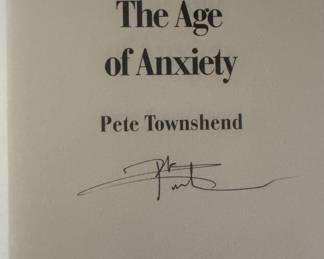 "The Age of Anxiety" Autographed by Pete Townshend (3 Available)