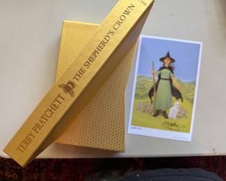 "The Sheperds Crown" Autographed Illustration by Terry Pratchett 