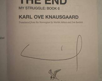 "The End" Autographed by Karl Ove Knausgaard (2 Available)
