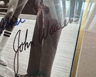 Framed Photgraph "UCLA's the Student & the Teacher" Autographed by Kareem Abdul Jabbar & Coach John Wooden (Gallery of Dreams COA)