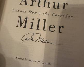 "Echoes Down the Corridor" Autographed by Authur Miller
