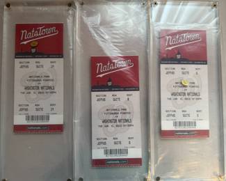 Plexiglass Framed Stephen Strasburg Debut Washington Nationals Ticket Stubs