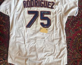 Majestic New York Mets Autographed Francisco Rodriguez Jersey Size 54 (Brand New / Never Worn)