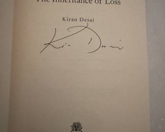 "The Inheritance of Loss" Autographed by Kiran Desai