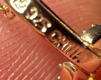 Sterling Silver Necklace with Sterling Silver Citrine Pendant