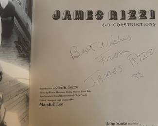 "3-D Constructions" Autographed by James Rizzi