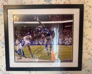 Framed Photograph Autographed O'Dell Beckham Catch / Steiner Sports Sticker COA