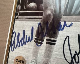 Framed Photgraph "UCLA's the Student & the Teacher" Autographed by Kareem Abdul Jabbar & Coach John Wooden (Gallery of Dreams COA)