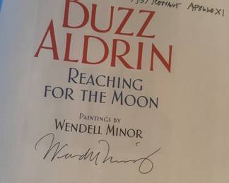 "Reaching for the Moon" Autographed by Buzz Aldrin & Wendell Minor (4 Available)