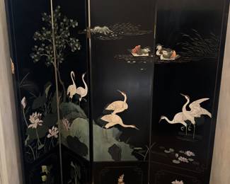 4 Panel Asian Screen / Room Divider