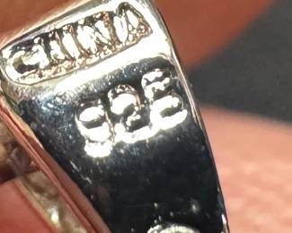 Sterling Silver Necklace with Sterling Silver & Topaz Blue Pendant