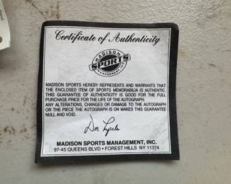500 HR Club Autographed Baseball Includes Ernie Banks, Mike Schmidt, Ted Williams, Mickey Mantle, Eddie Matthews, Willie McCovey, Harmon Killebrew, Reggie Jackson, Hank Aaron, Eddie Murray  & Frank Robinson (Madison Sports Management COA & Original Purchase Receipt Included)