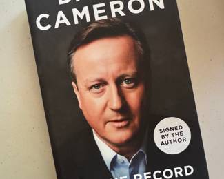 "For the Record" Autographed by David Cameron (2 Available)