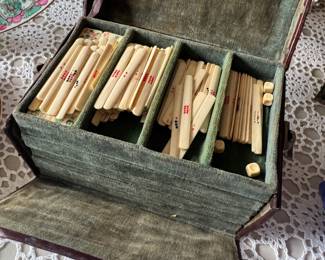 Antique Mahjong Set