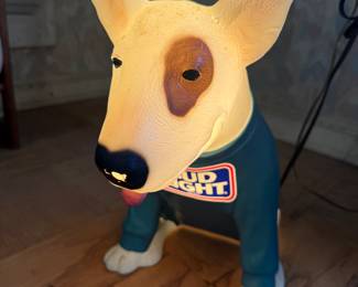 Vintage Spuds Mackenzie "Bud Light" Light Up Lamp