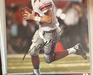 Photograph Autographed by Eli Manning (Global Authentics COA Included)