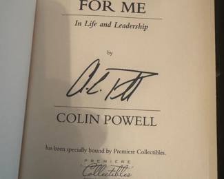 "It Worked for Me" Autographed by Colin Powell