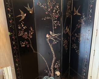 4 Panel Asian Screen / Room Divider