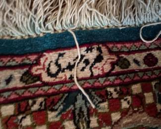 Hand-Woven Silk Persian Rug (57"L x 40"W) Signed