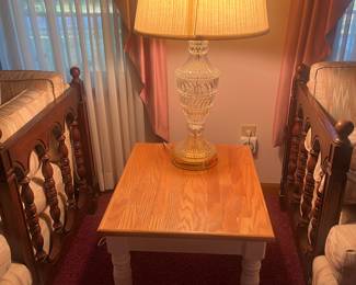 PAIR OF CRYSTAL LAMPS $15 each