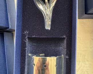 Swarovski Crystal Red Tulip with Holder