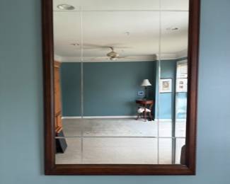 Traditional Mahogany Wall Mirror (39"W x 52"H)