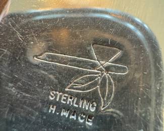 H. Mace Sterling Silver Necklace with Sterling Silver Pendant