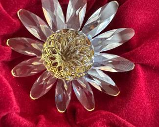 Swarovski Crystal Flower Yellow Marguerite Daisy Floral