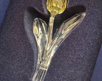 Swarovski Crystal Yellow Tulip