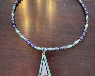 H. Mace Sterling Silver Necklace with Sterling Silver Pendant