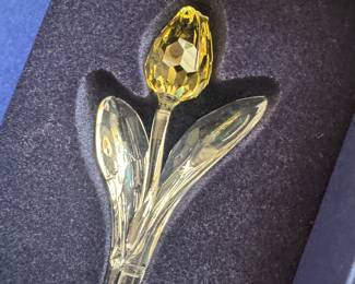Swarovski Crystal Yellow Tulip