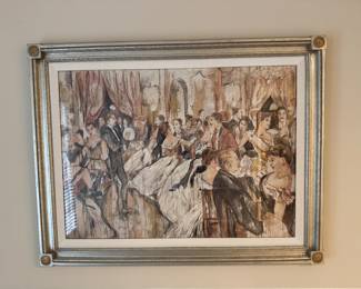 Framed Print "Le Roi Malgre Lui Valse" French Painting By Jeromi Cohen