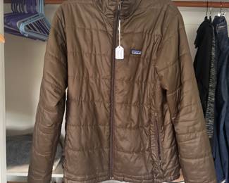 Men's Patagonia Brown Puffer Coat Size M