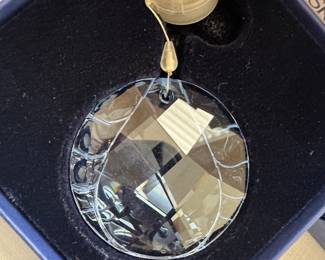 Swarovski Crystal Blue Water Window Ornament