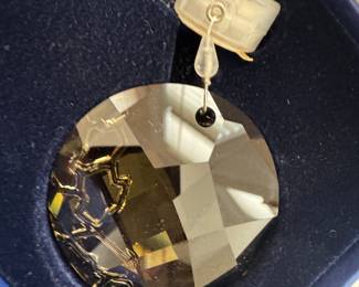 Swarovski Amber Crystal Window Earth Ornament Sun catcher - 2010