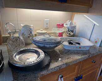 Collection of Bowls, Glasses & Vases with Alessi Juicer